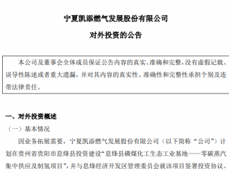 凱添燃氣投建年產(chǎn)1億方氫氣項目