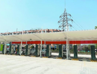 滿足46臺(tái)車同時(shí)充電 大運(yùn)車輛可拔槍即充