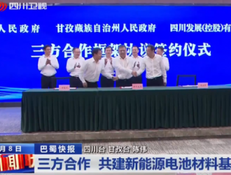 三方合作 共建新能源電池材料基地