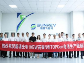 新霖飛10GW N-TOPCon電池片成功下線!