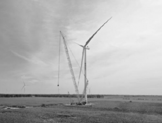 國家電投錦州黑山二期200兆瓦風電項目首批風機一次并網成功